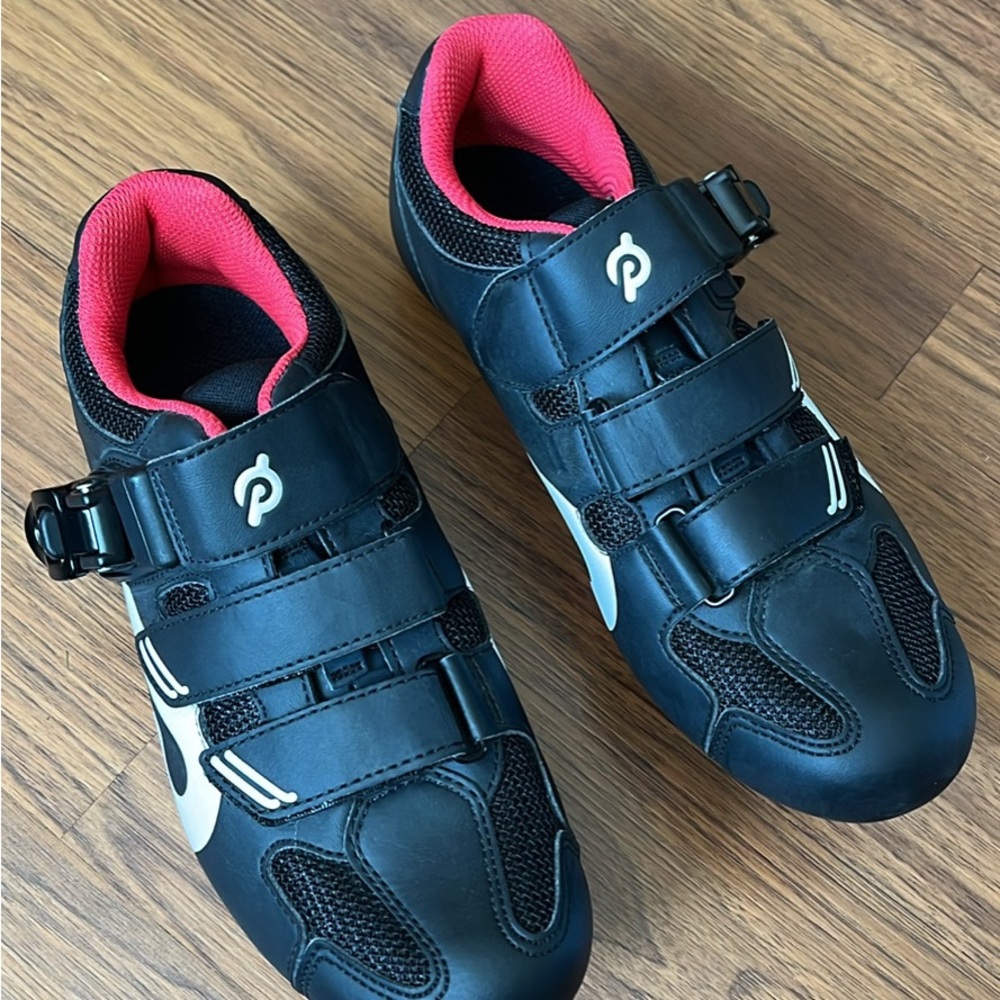 Peloton Black and Pink Athletic Shoes